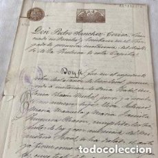 Manuscritos antiguos: ALFONSO XIII AÑO 1906 (ESCUDO IMPRESO). ADMINISTRACION DE JUSTICIA. CLASE ONCE (11ª) 0,75CTMMARRON