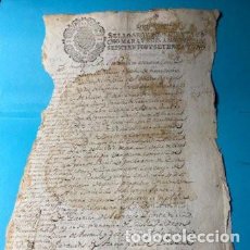 Manuscritos antiguos: CARLOS II 1671. MANUSCRITO. PAPEL SELLADO O TIMBRADO, SELLO SEGUNDO (2º) SETENTA Y UNO