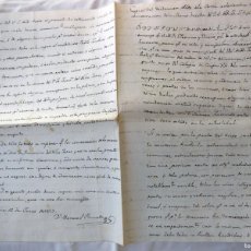 Manuscritos antiguos: DICTAMEN ESTADO DE CONSERVACIÓN DE LA MANO DEL HERMANO FRANCISCO DEL NIÑO JESÚS. 1829 POR M PIZCUETA