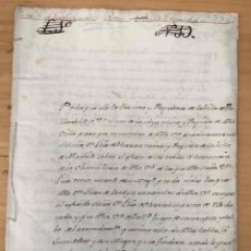 Manuscritos antiguos: PODER DADO A REGIDOR DE VALLADOLID PARA TRATAR CON REGIDOR DE MADRID SOBRE TABLAS DE CARNICERIA 1563