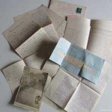 Manuscritos antiguos: RIADA VALENCIA OCTUBRE 1957 INUNDACIONES. LOTE CARTAS,TELEGRAMA Y RECORTE PRENSA SOBRE EL DESASTRE