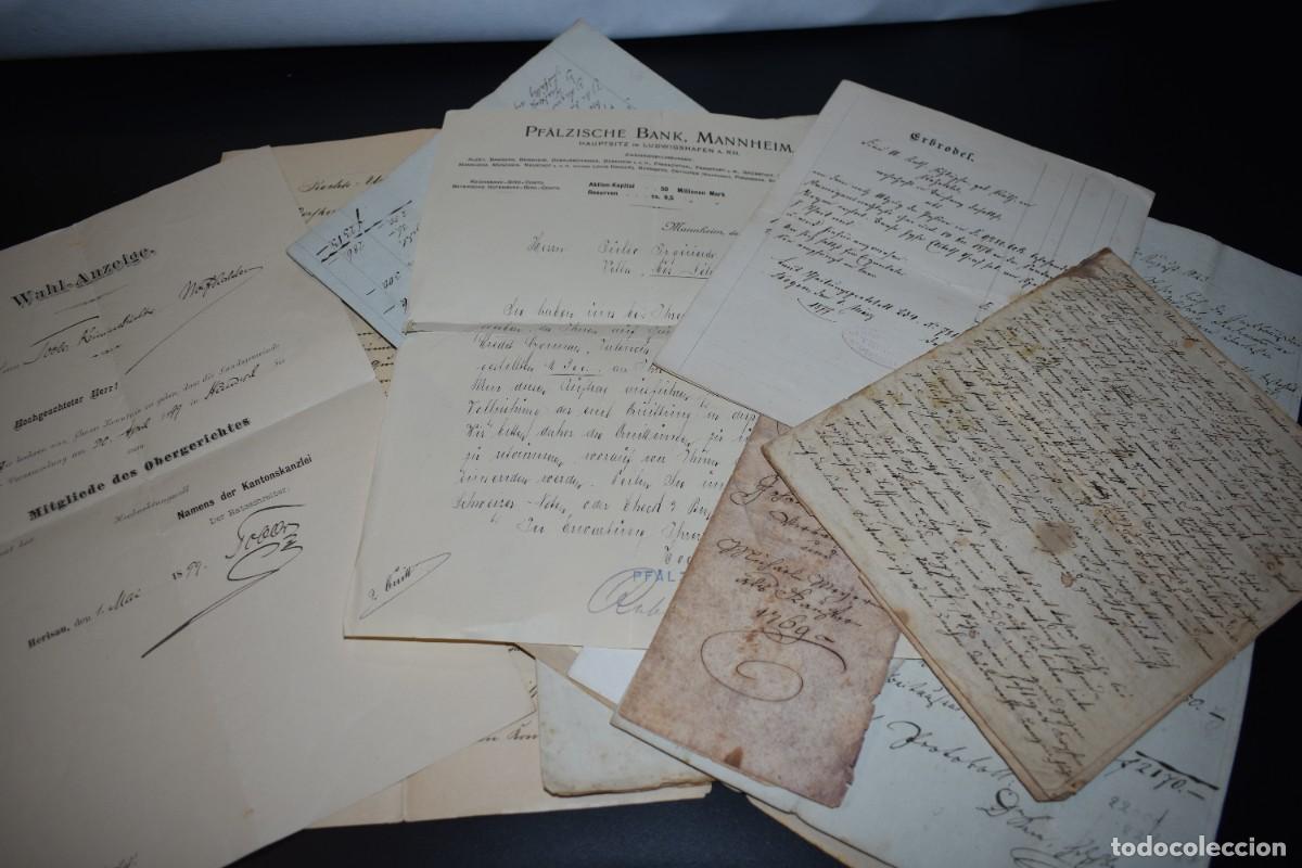 Manuscritos antiguos: Lote de documentos en alem&aacute;n. Ignoro su contenido. - Foto 1