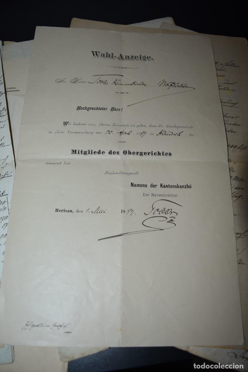 Manuscritos antiguos: Lote de documentos en alem&aacute;n. Ignoro su contenido. - Foto 8