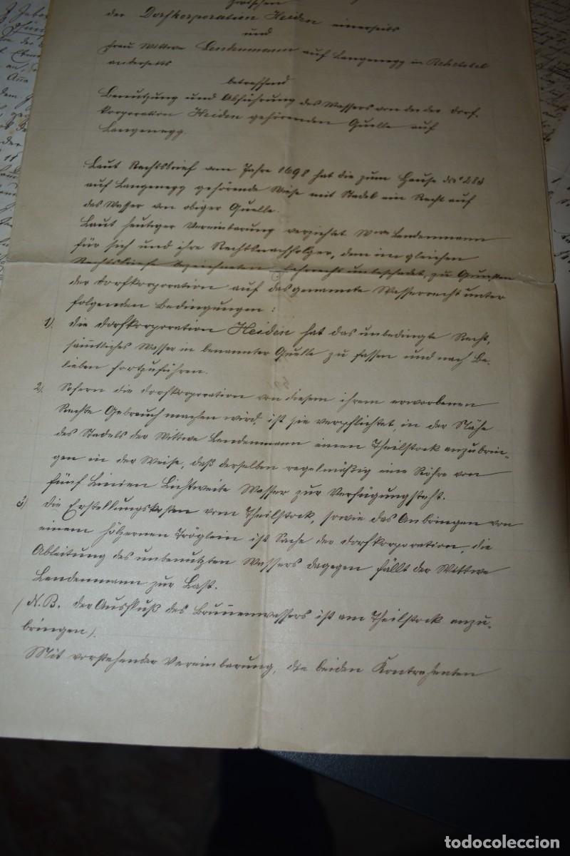 Manuscritos antiguos: Lote de documentos en alem&aacute;n. Ignoro su contenido. - Foto 9
