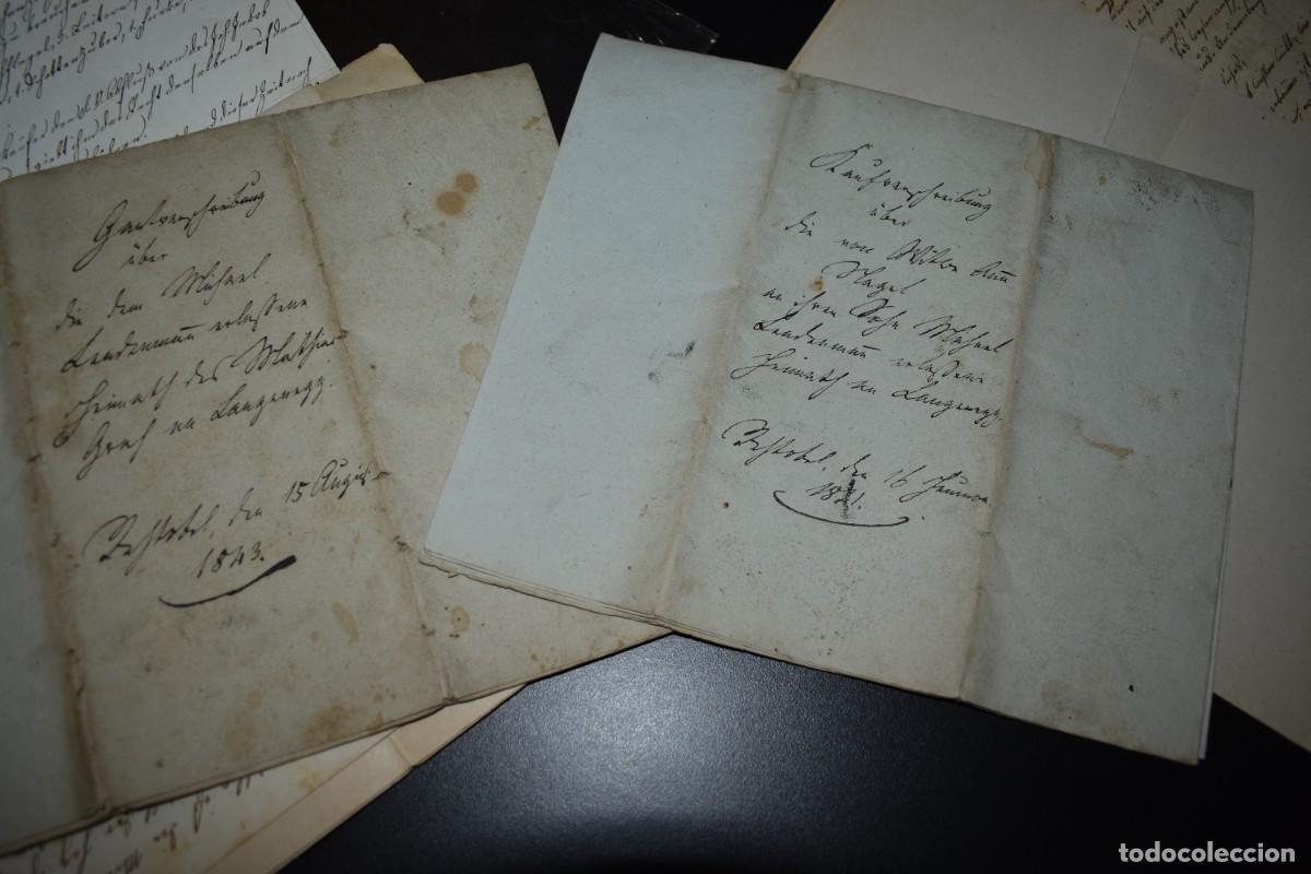 Manuscritos antiguos: Lote de documentos en alem&aacute;n. Ignoro su contenido. - Foto 13