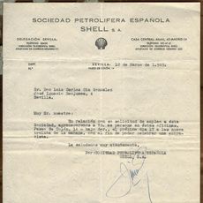 Carta Shell shell petrolifera española carta 1965 entrevist - Compra venta en ...
