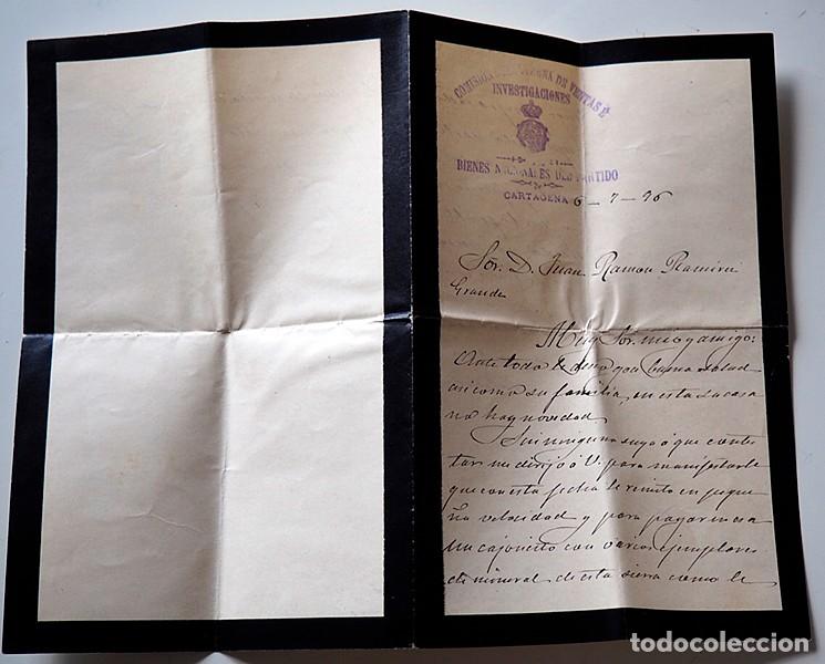 Manuscritos antiguos: Carta manuscrita de 1896 - Foto 1