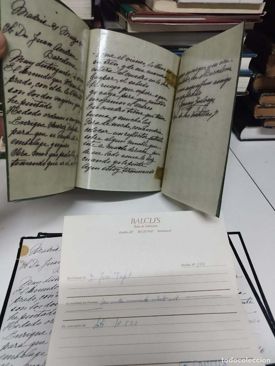 Manoscritti antichi: CARTA MANUSCRITA CON FIRMA DEL PINTOR IGNACIO ZULOAGA. OTERITO.