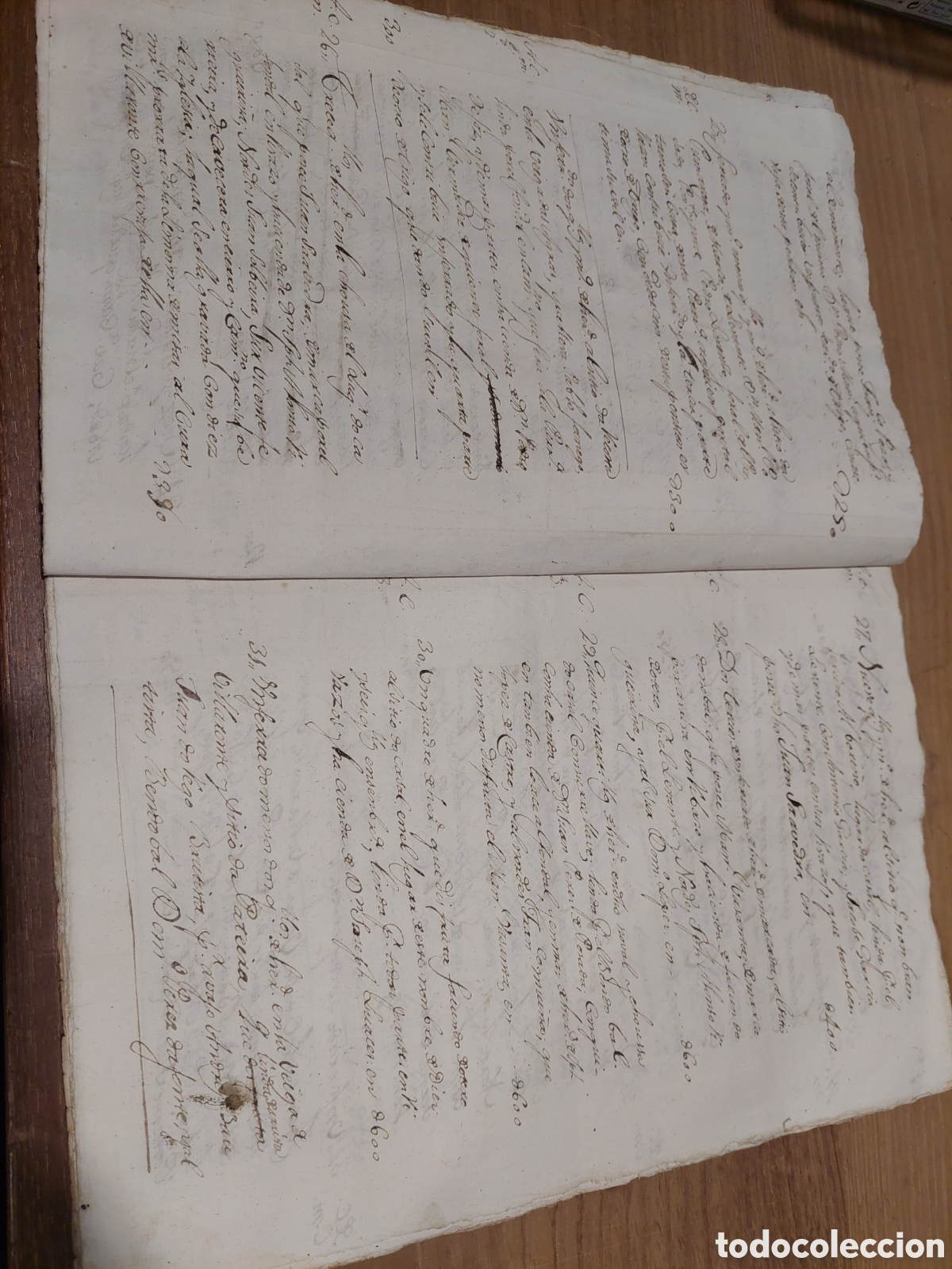 Manuscritos antiguos: Lugo legados tierras muchas hojas - Foto 3
