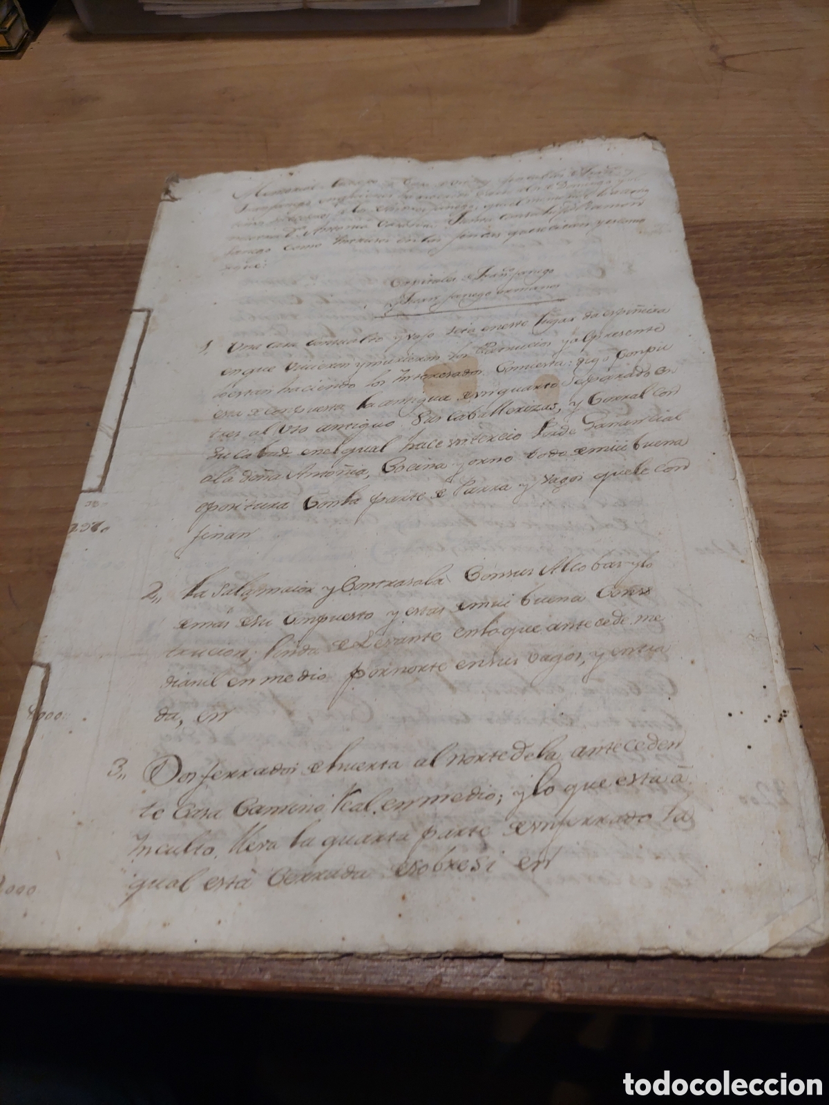 Manuscritos antiguos: Lugo legados tierras muchas hojas - Foto 1
