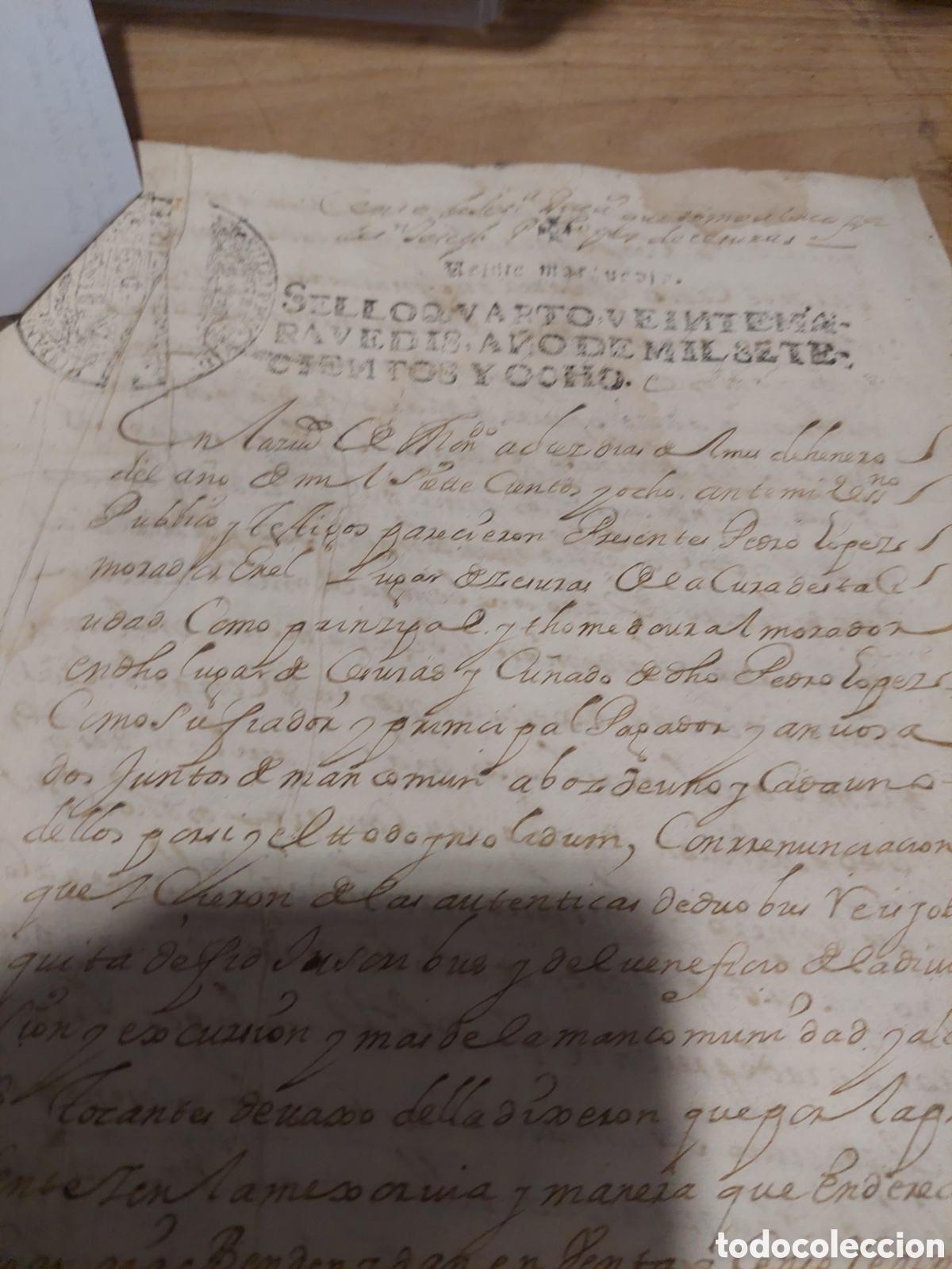 Manuscritos antiguos: 1708 censo de 60 ducados cofradia - Foto 2
