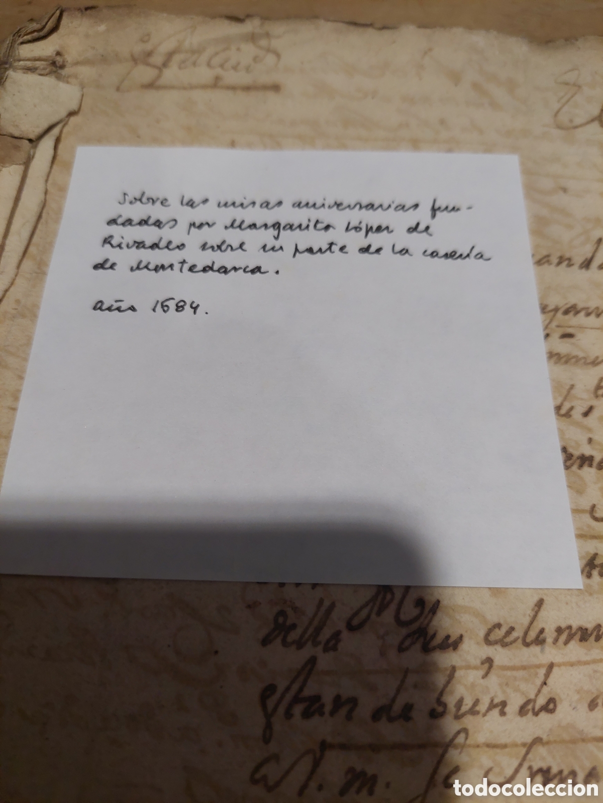 Manuscritos antiguos: Misas aniversario pagadas 1684 - Foto 2