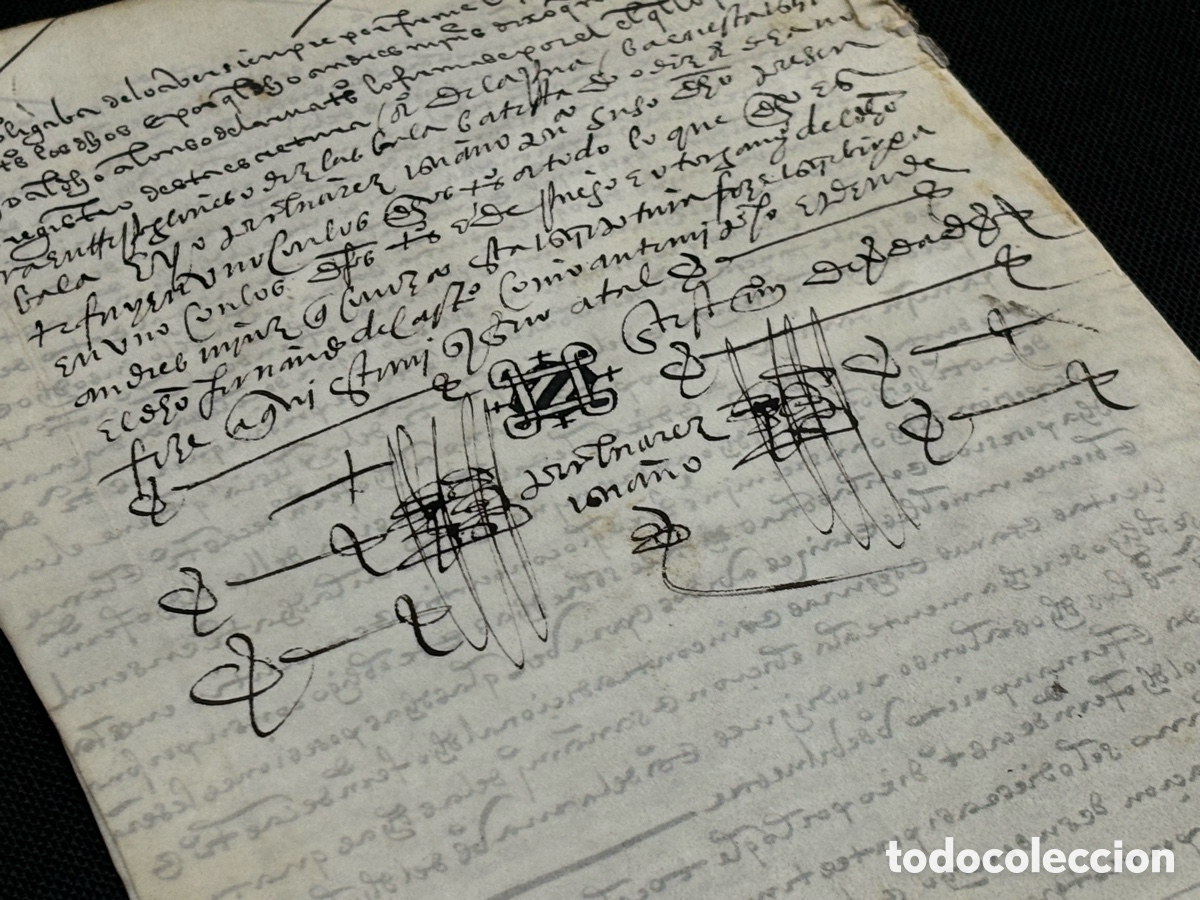 Manuscritos antiguos: MANUSCRITO EN PERGAMINO DE 4 P&Aacute;GINAS. 1553. CELADA DEL CAMPO, BURGOS. TIERRAS CASTRO, IMPAGO CENSO