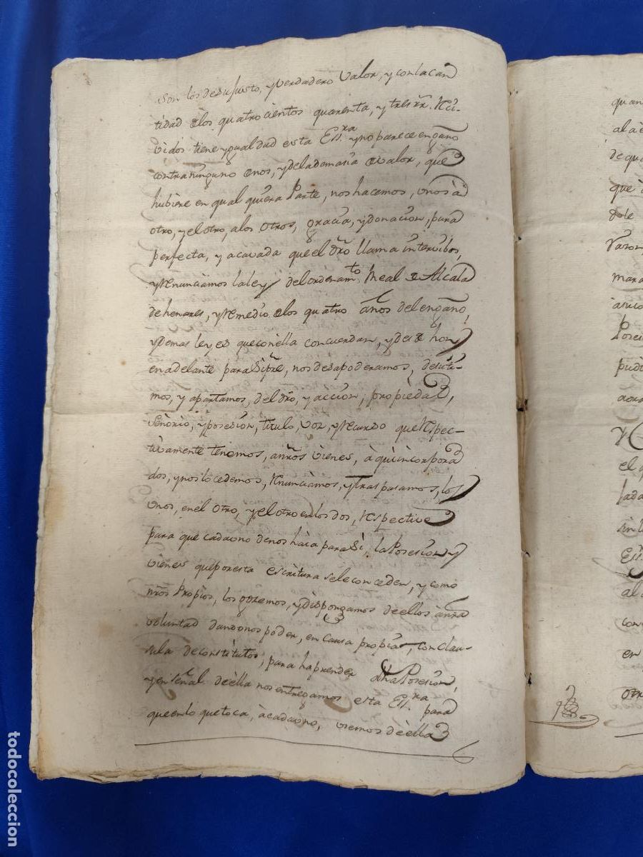 Manuscritos antiguos: 1792. MANUSCRITO PERMUTA SELLO-TIMBRE. - Foto 2