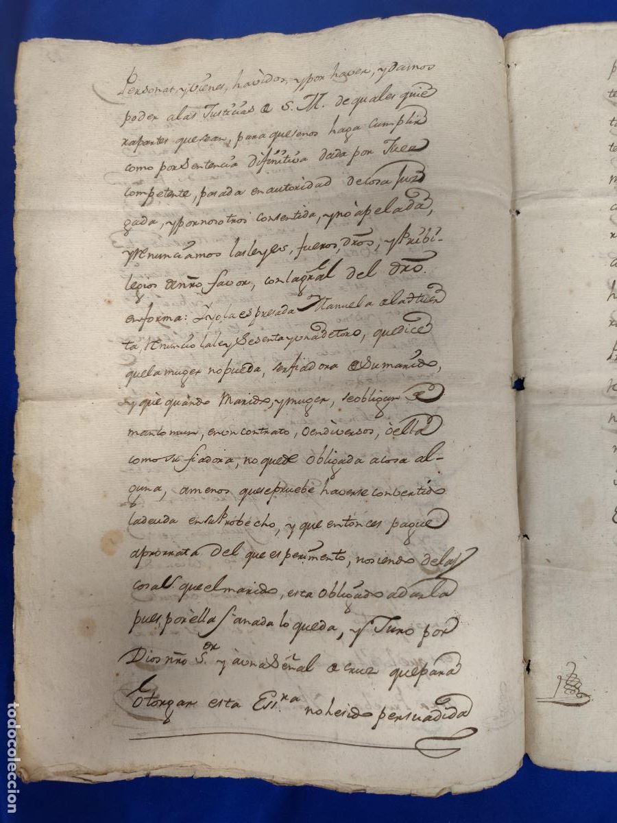 Manuscritos antiguos: 1792. MANUSCRITO PERMUTA SELLO-TIMBRE. - Foto 4