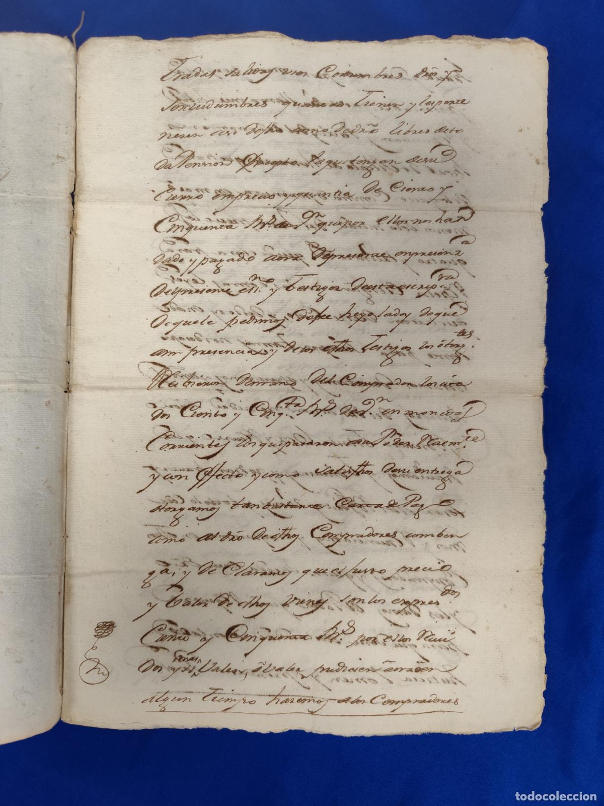 Manuscritos antiguos: 1769. MANUSCRITO SELLO-TIMBRE. - Foto 3