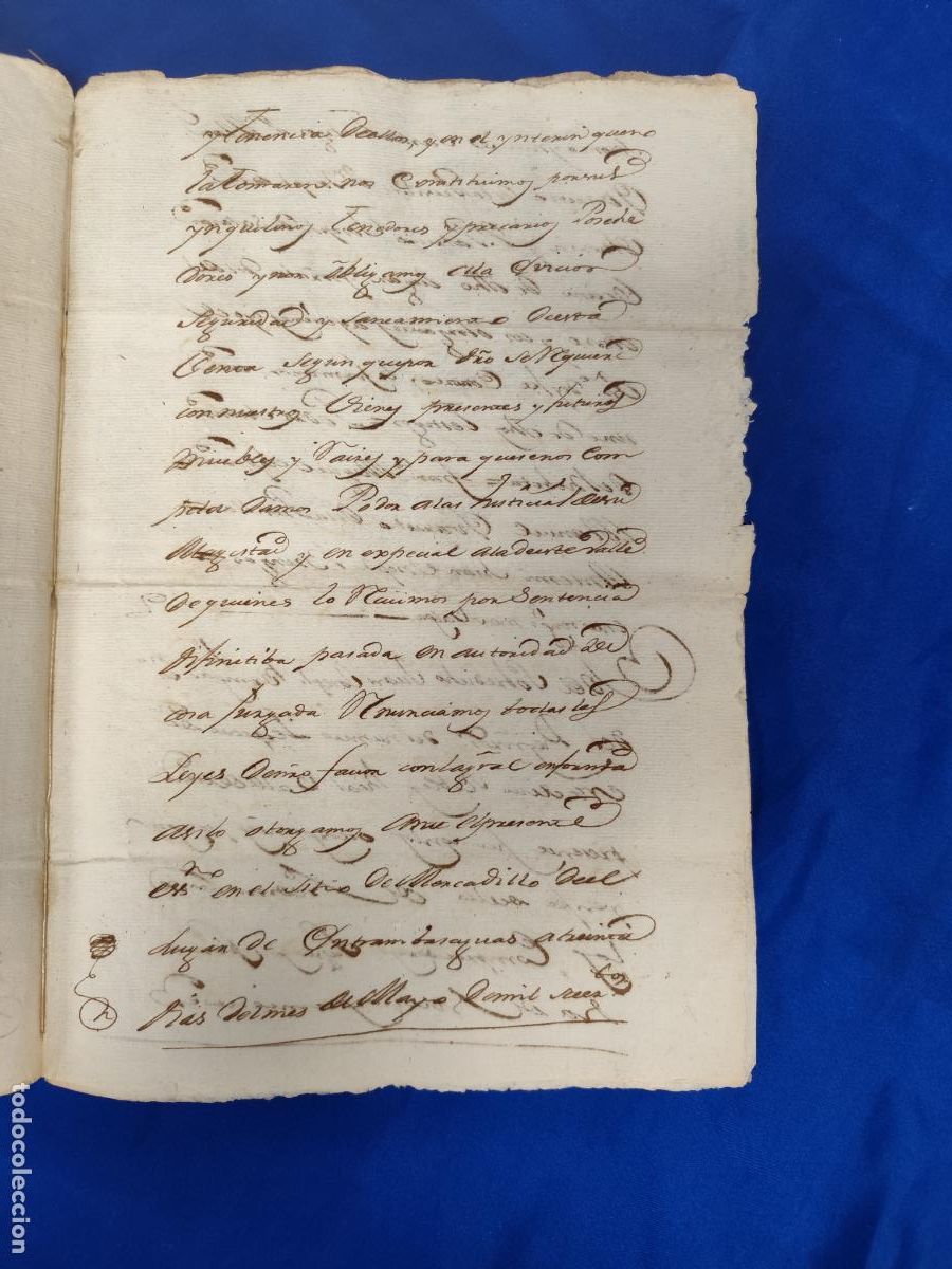 Manuscritos antiguos: 1769. MANUSCRITO SELLO-TIMBRE. - Foto 5