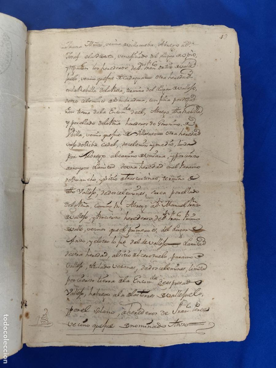 Manuscritos antiguos: 1769. MANUSCRITO SELLO-TIMBRE. - Foto 12