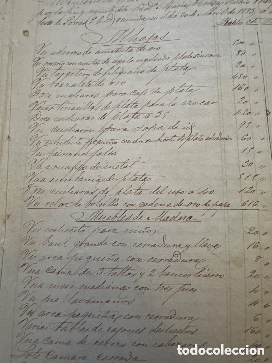 Manuscritos antiguos: Inventario ( Antequera ) - Foto 1