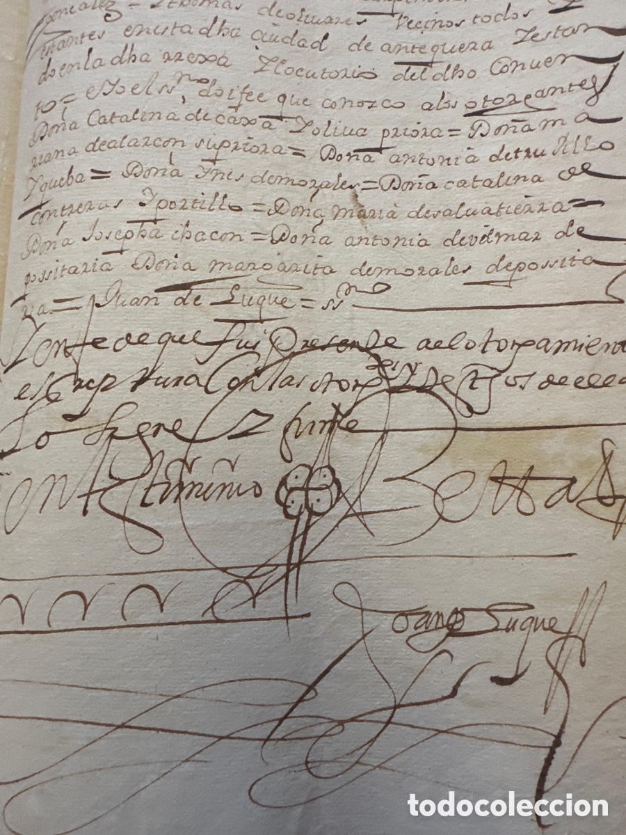 Manuscritos antiguos: Manuscrito Antequera ( convento Concepci&oacute;n) - Foto 4