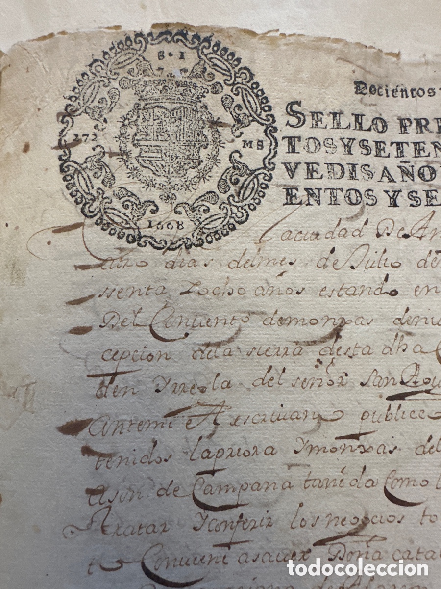 Manuscritos antiguos: Manuscrito Antequera ( convento Concepci&oacute;n) - Foto 1