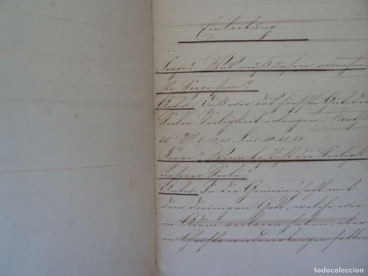 Manuscritos antiguos: Manuscrito religioso alem&aacute;n, 1862, 70 pags - Foto 3