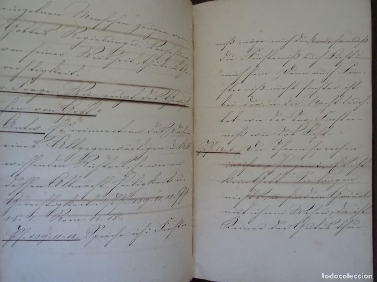 Manuscritos antiguos: Manuscrito religioso alem&aacute;n, 1862, 70 pags - Foto 4