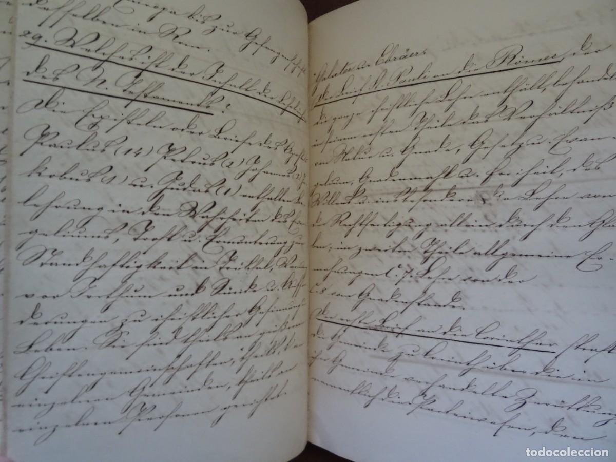 Manuscritos antiguos: Manuscrito religioso alem&aacute;n, 1862, 70 pags - Foto 5