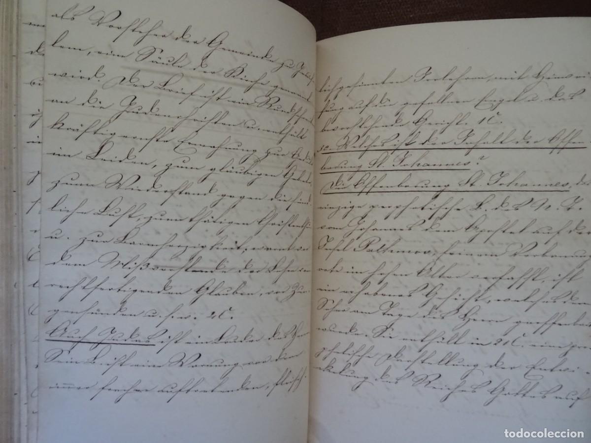 Manuscritos antiguos: Manuscrito religioso alem&aacute;n, 1862, 70 pags - Foto 6