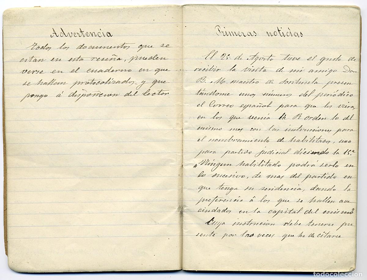 Manuscritos antiguos: Cuadernillo manuscrito con preciosa caligraf&iacute;a de finales de s. XIX - Foto 8