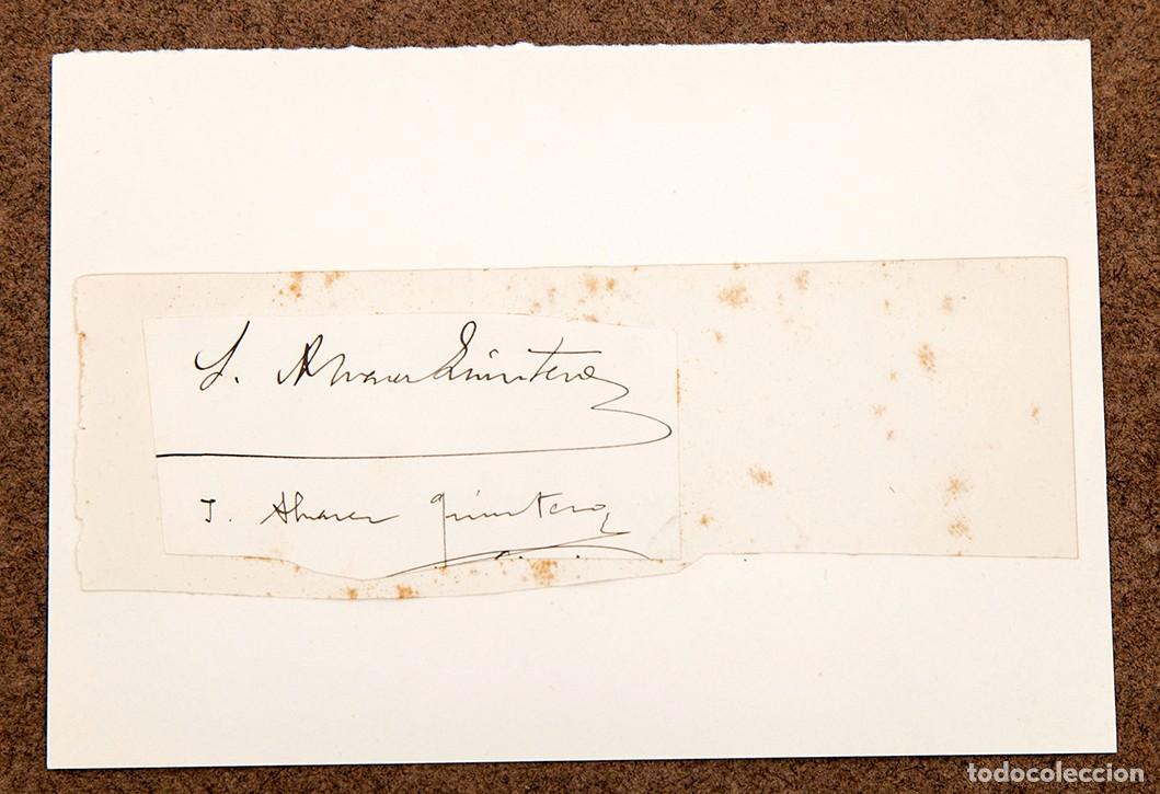 Manuscritos antiguos: Hermanos &Aacute;lvarez Quintero - Aut&oacute;grafos de ambos - Foto 1