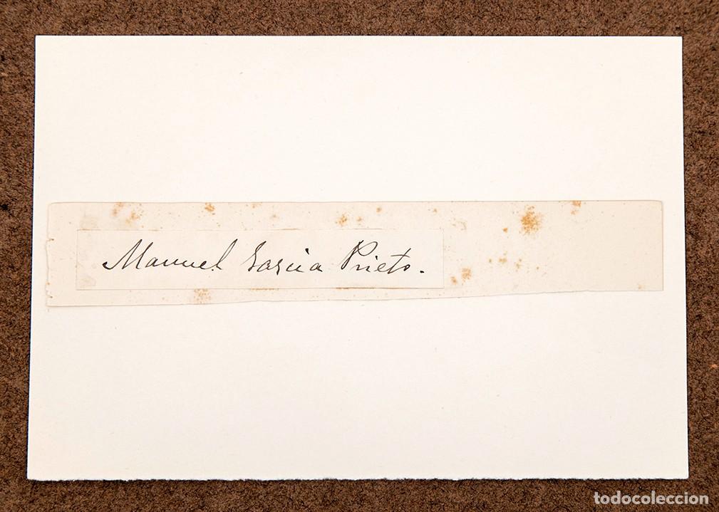 Manuscritos antiguos: MANUEL GARCIA PRIETO - AUT&Oacute;GRAFO - Foto 1