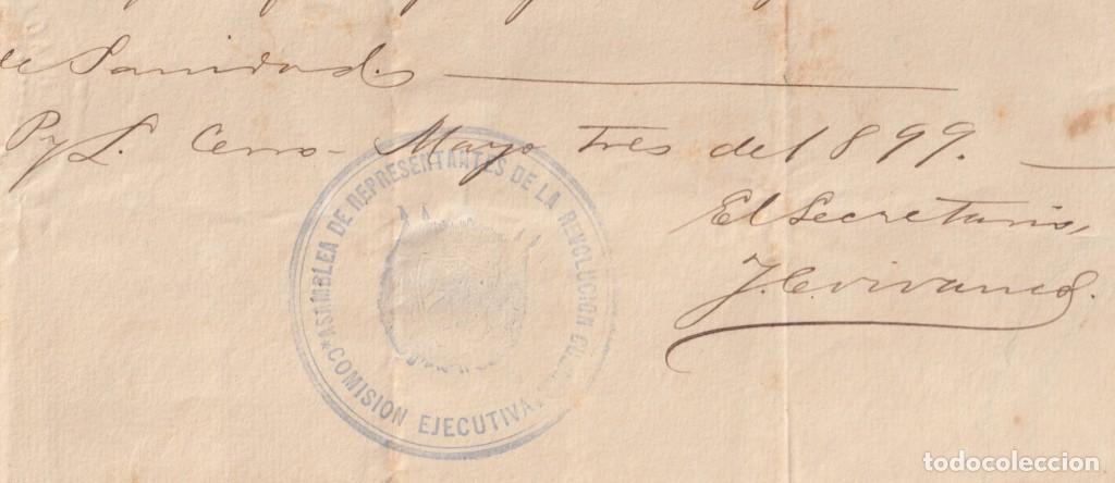 Manuscritos antiguos: BE13 CUBA INDEPENDENCE WAR MAMBI CORONEL J. C. VIVANCO - Foto 2