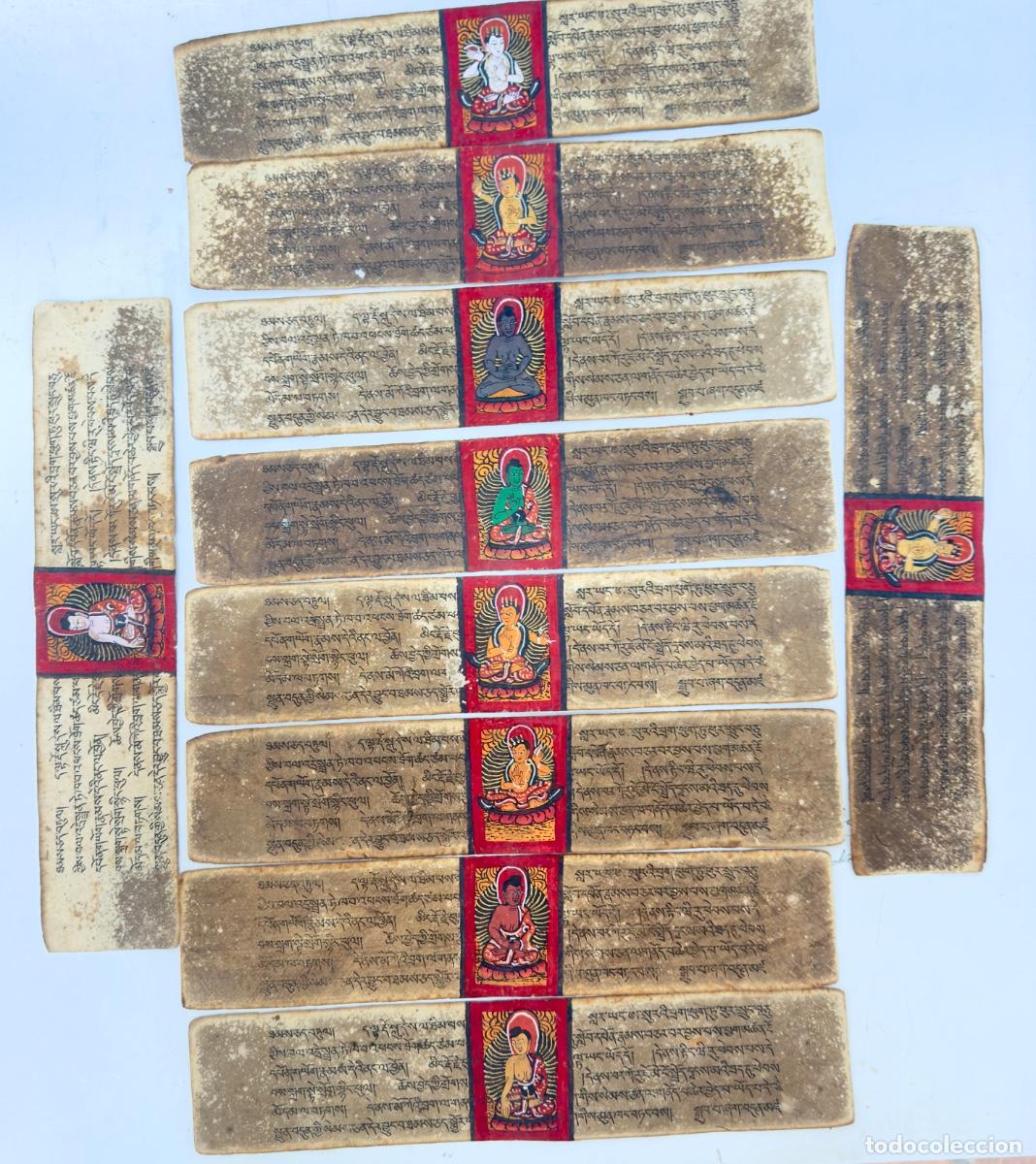 Manuscritos antiguos: MANUSCRITOS BUDISTAS TIBETANOS - SIGLO XIX