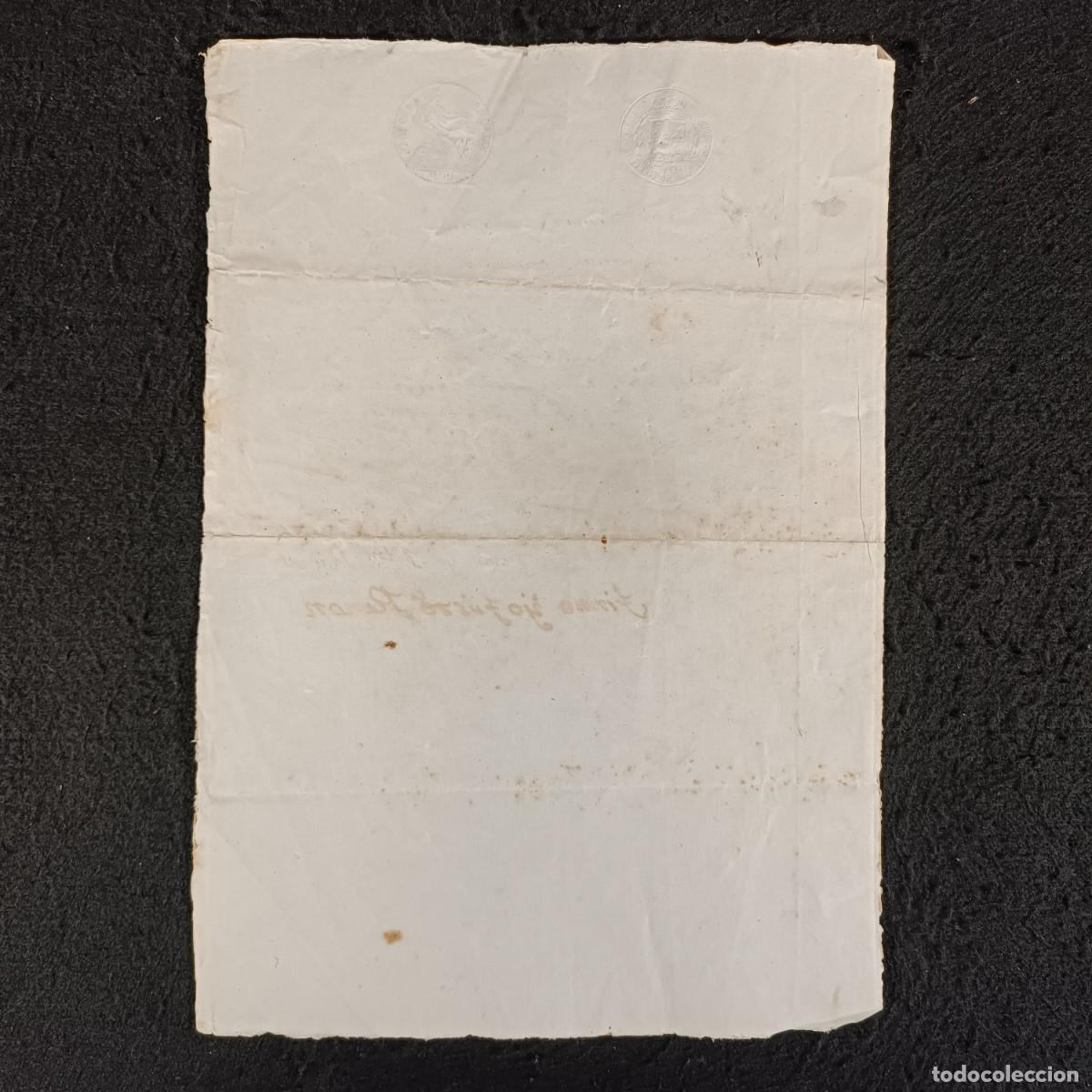 Manuscritos antiguos: ANTIGUO DOCUMENTO NOTARIAL - 1848 - BORJAS BLANCAS - BORGES BLANQUES - RAR&Iacute;SIMO / 199 - Foto 3
