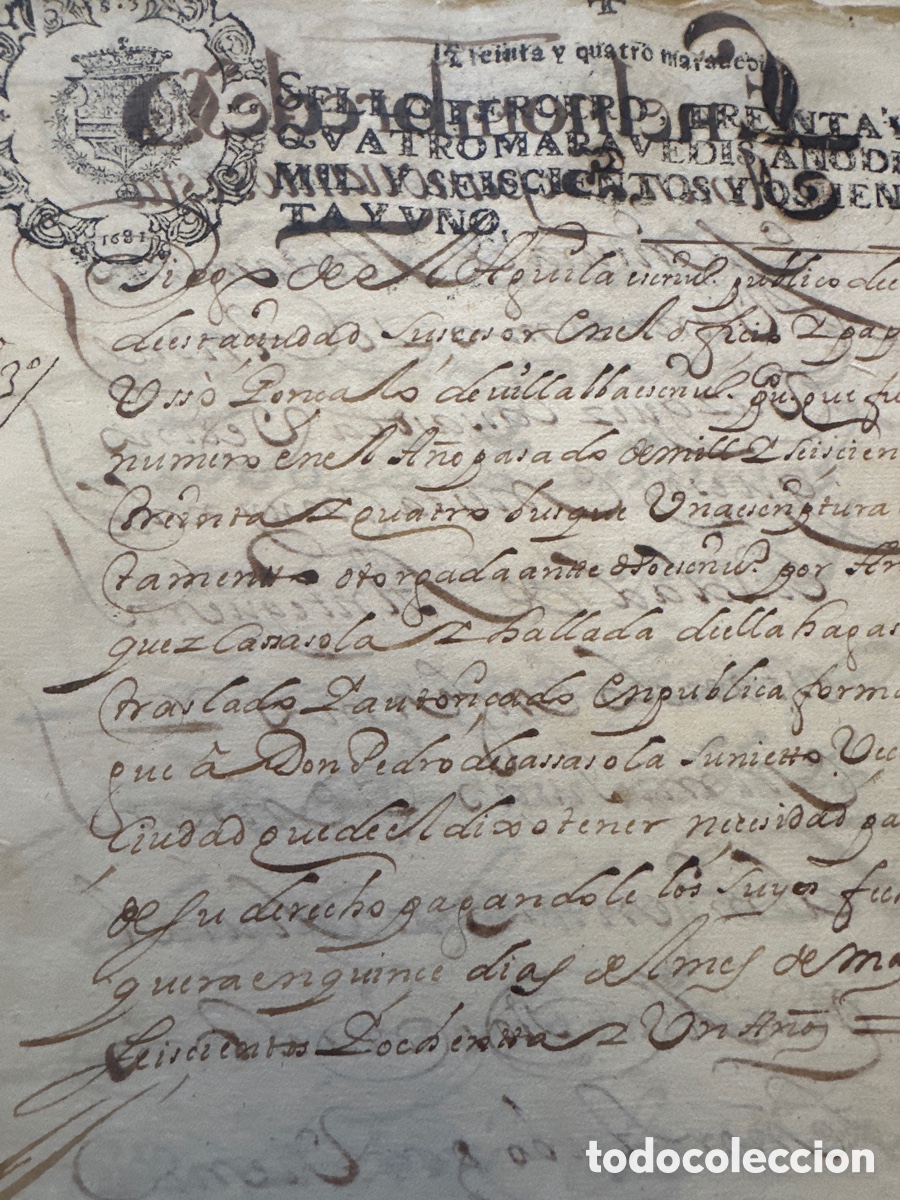 Manuscritos antiguos: Testamento Andr&eacute;s V&aacute;zquez Casasola ( Antequera) - Foto 1