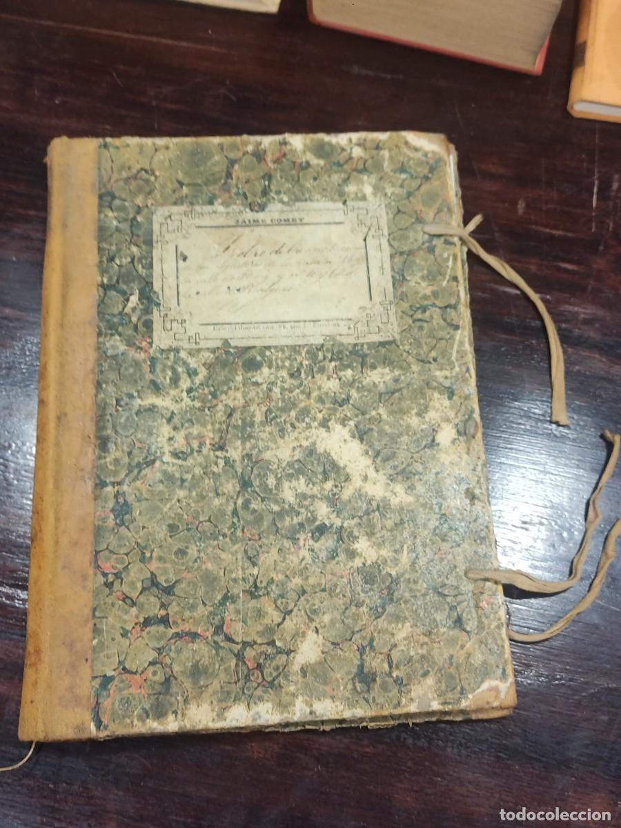 Manuscritos antiguos: Cuaderno manuscrito alquiler Barcelona - Foto 1