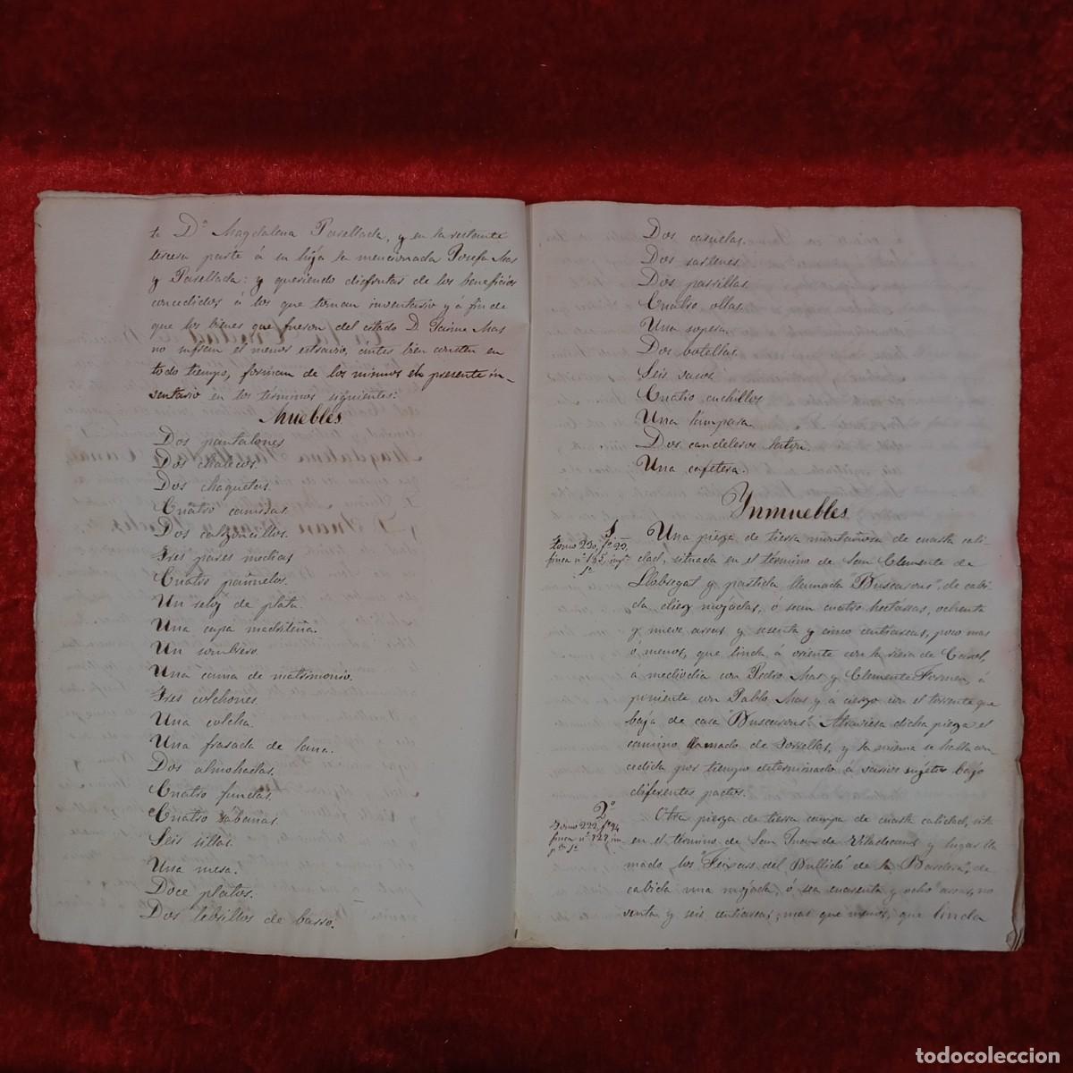 Manuscritos antiguos: DOCUMENTO NOTARIAL - 1873 - ESCRITURA NOTARIAL - BARCELONA / 97 - Foto 2