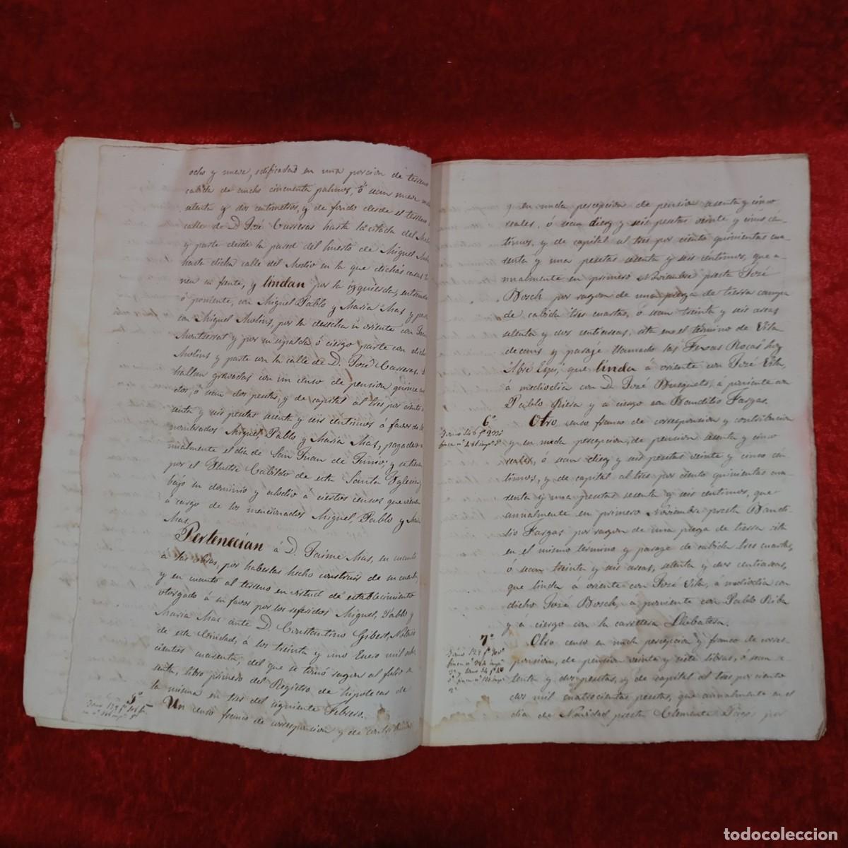 Manuscritos antiguos: DOCUMENTO NOTARIAL - 1873 - ESCRITURA NOTARIAL - BARCELONA / 97 - Foto 4