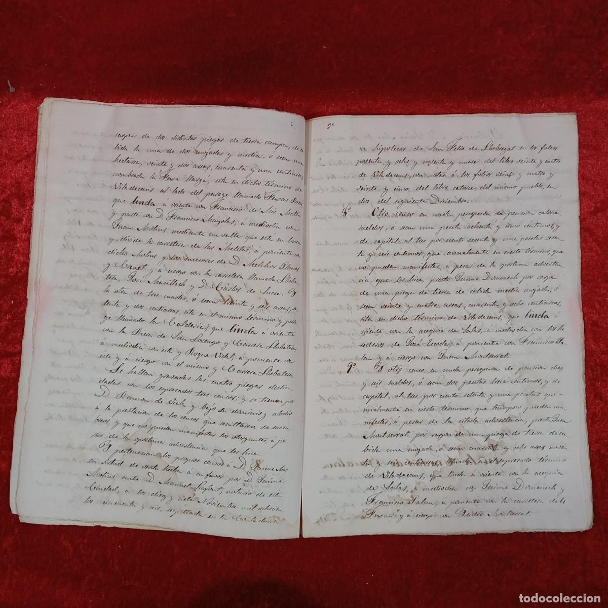 Manuscritos antiguos: DOCUMENTO NOTARIAL - 1873 - ESCRITURA NOTARIAL - BARCELONA / 97 - Foto 5