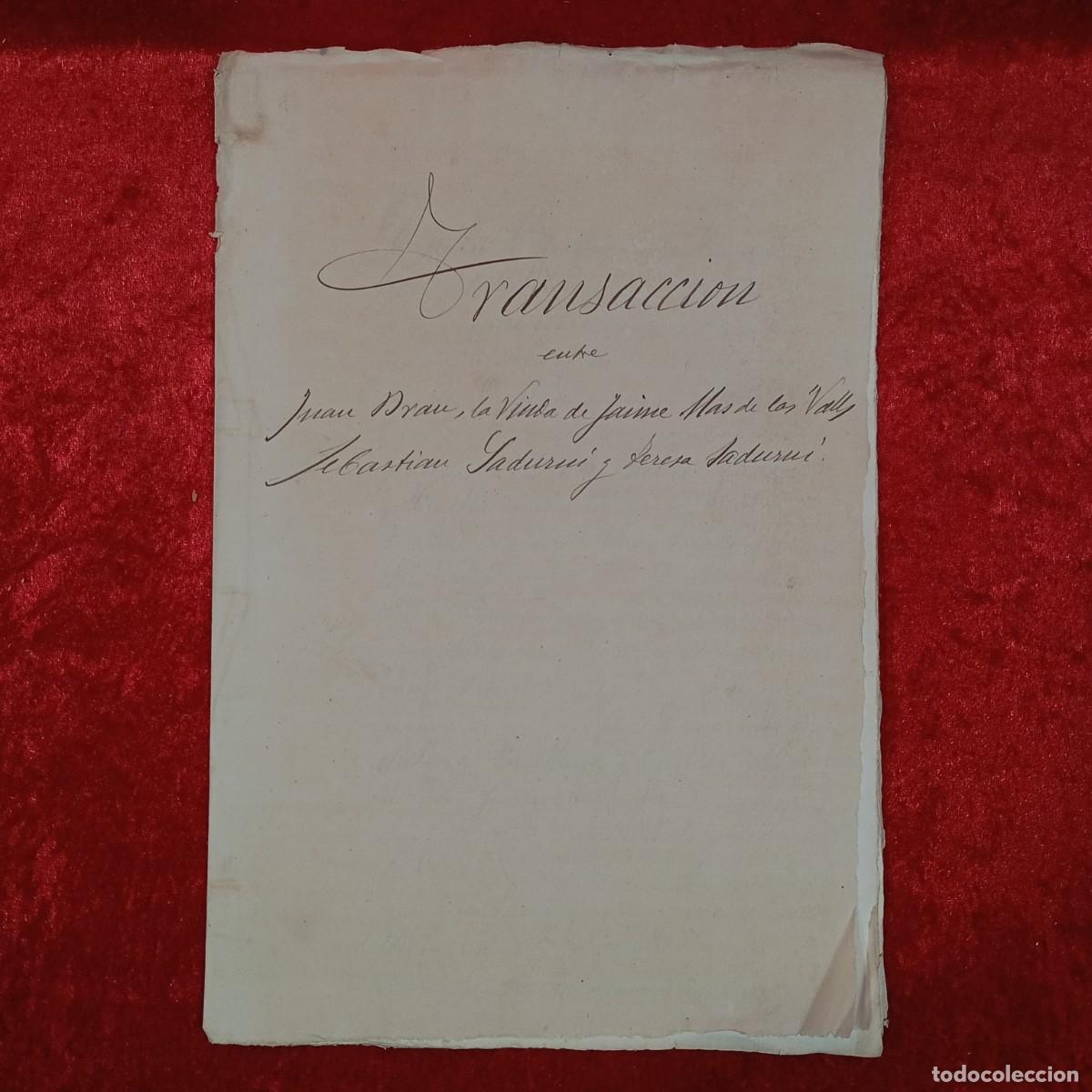 Manuscritos antiguos: DOCUMENTO NOTARIAL - 1873 - BARCELONA - ESCRITURA NOTARIAL / 102 - Foto 2