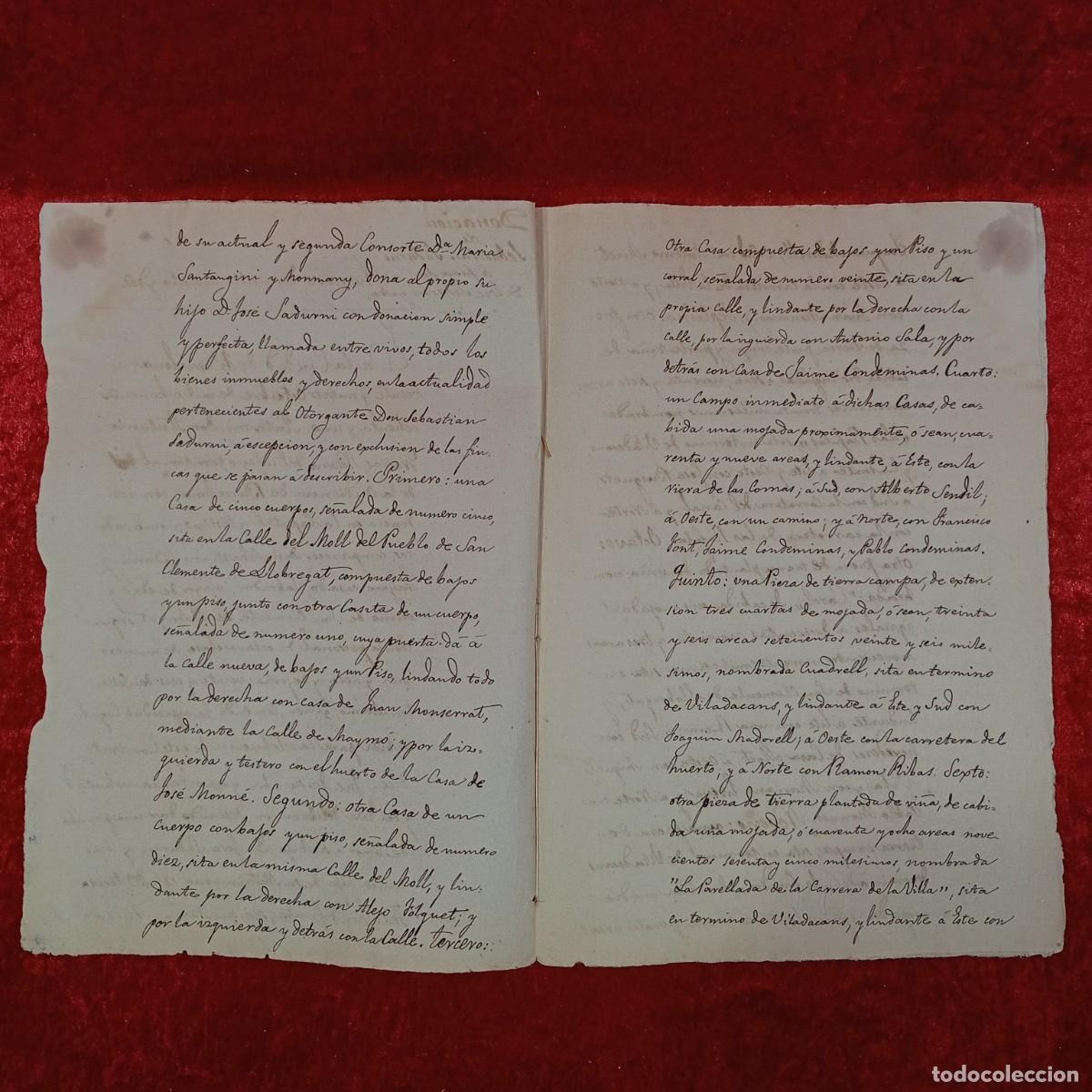 Manuscritos antiguos: DOCUMENTO NOTARIAL - 1881 - BARCELONA - ESCRITURA NOTARIAL / 104 - Foto 2