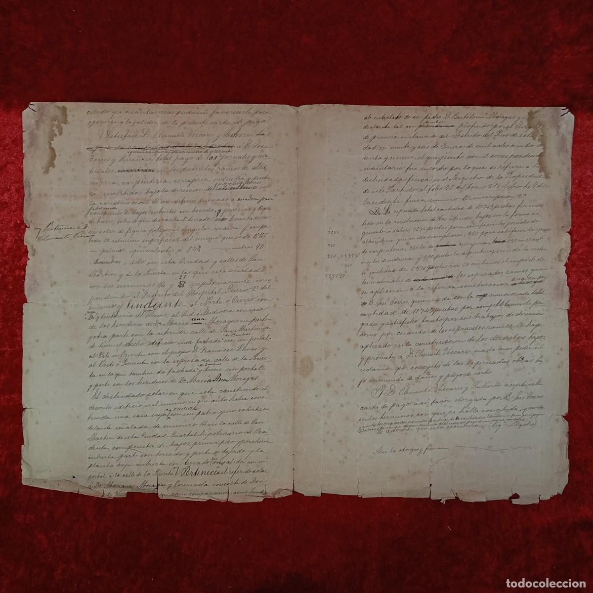 Manuscritos antiguos: ESCRITURA NOTARIAL - 1887 - BARCELONA - DOCUMENTO NOTARIAL / 128 - Foto 2