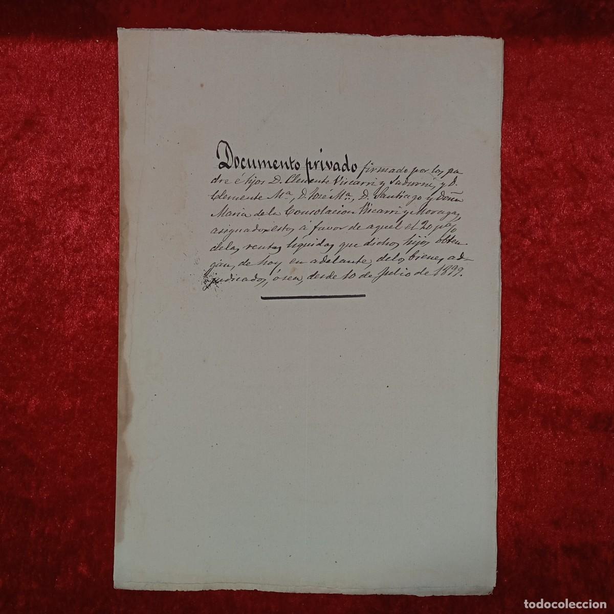 Manuscritos antiguos: DOCUMENTO NOTARIAL - 1899 - BARCELONA - DOCUMENTO PRIVADO - ESCRITURA NOTARIAL / 134 - Foto 1