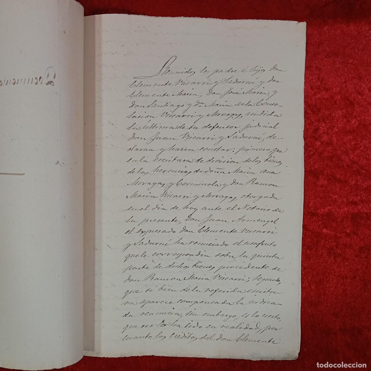 Manuscritos antiguos: DOCUMENTO NOTARIAL - 1899 - BARCELONA - DOCUMENTO PRIVADO - ESCRITURA NOTARIAL / 134 - Foto 3