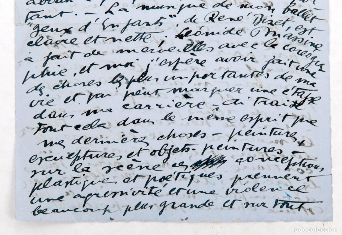 Manuscritos antiguos: Joan Mir&oacute; - Carta manuscrita - 1932 - Foto 4