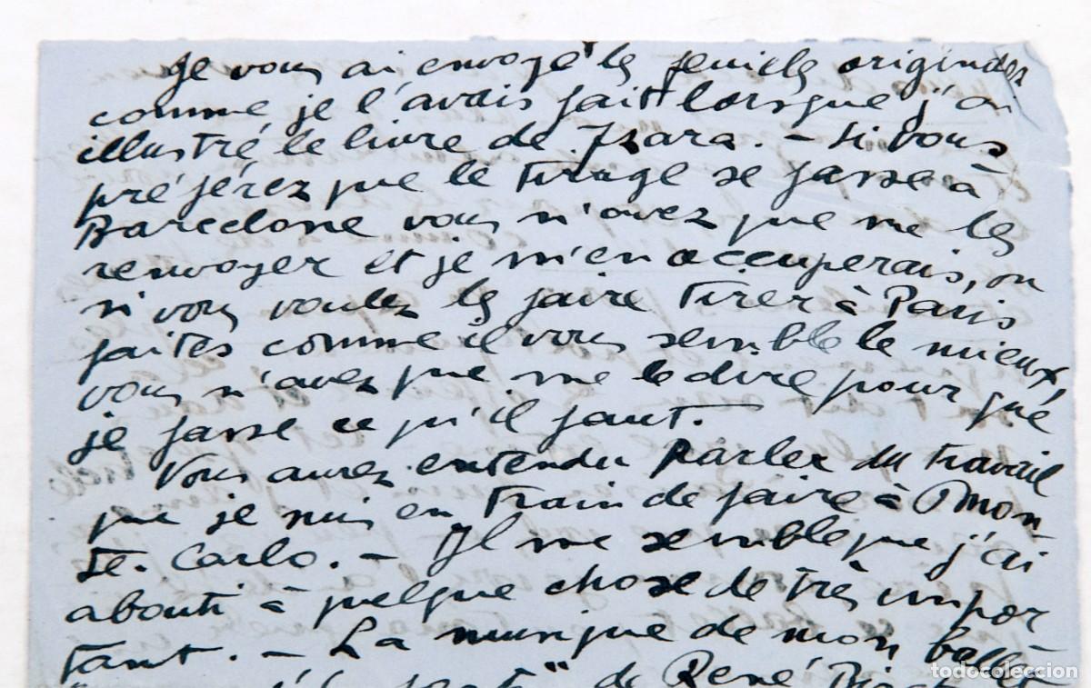 Manuscritos antiguos: Joan Mir&oacute; - Carta manuscrita - 1932 - Foto 5