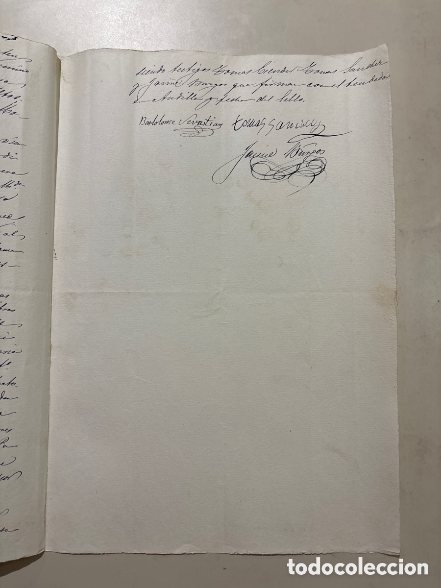 Manuscritos antiguos: DOC. VILLA DE ANDILLA, 5 DE JUNIO DE 1882. VENTA DE TIERRAS. - Foto 3