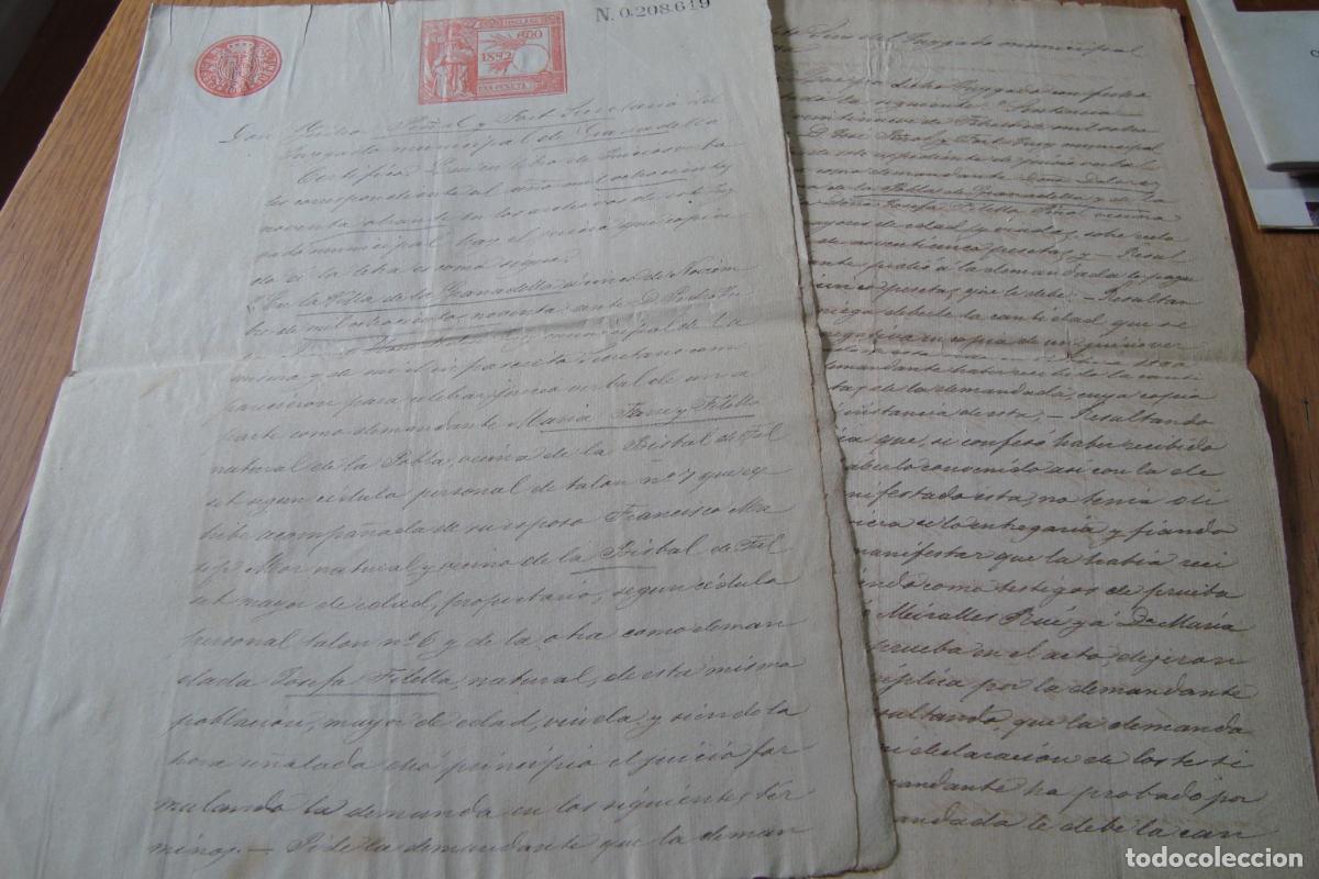 Ancient Manuscripts: DOS ANTIGUAS ESCRITURAS. DOLORES PUJOL PASCUAL. LA POBLA DE GRANADELLA BELLAGUARDA LLEIDA 1892