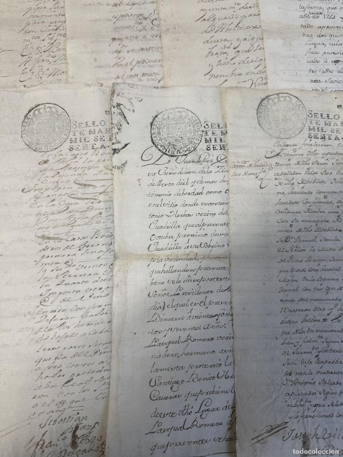 Manuscritos antiguos: DOC-1024. LOTE DE 10 DOCUMENTOS MANUSCRITOS. 1760. ESPA&Ntilde;A - Foto 3